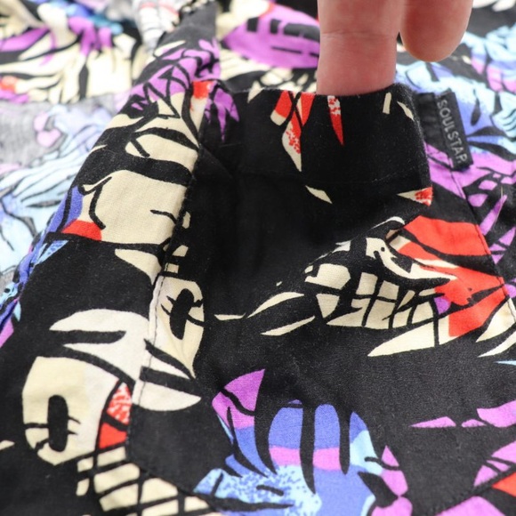 Soul Star England Shirt Men’s XL Hawaiian Button Up Collared Tropical Holiday - Picture 7 of 8